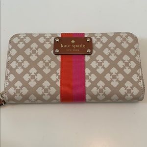 Kate Spade ♠️ Canvas ZIP Wallet.